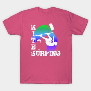 Kite Surfing WIth Freestyle Kitesurfer And Kite 16 T-Shirt